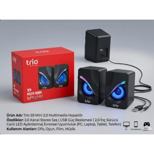 TRİO S9 1+1 RGB HOPARLÖR